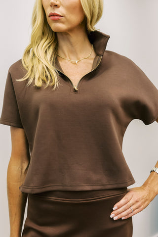 P CILL Modal Quarter Zip Top