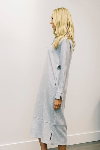 P CILL Collared Midi Dress