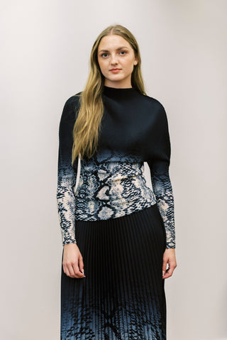 WILD COSMOS Akira Snakeskin Top