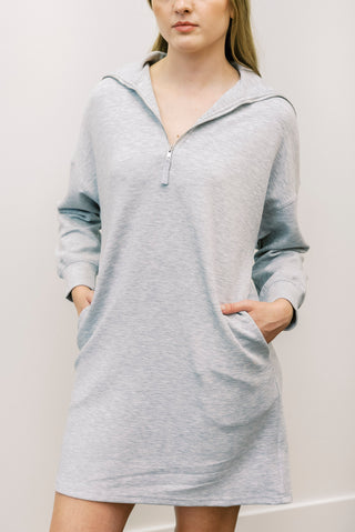 P CILL Modal Quarter Zip Up Dress