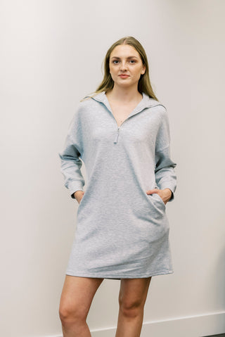 P CILL Modal Quarter Zip Up Dress