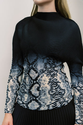 WILD COSMOS Akira Snakeskin Top