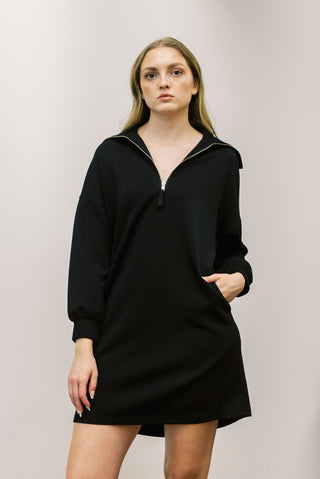 P CILL Modal Quarter Zip Up Dress