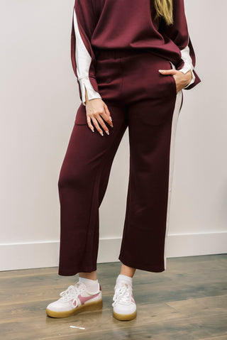 P CILL Side Strip Wide Leg Sweatpants