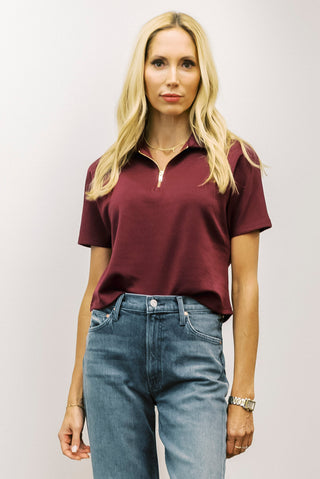 P CILL Modal Quarter Zip Top
